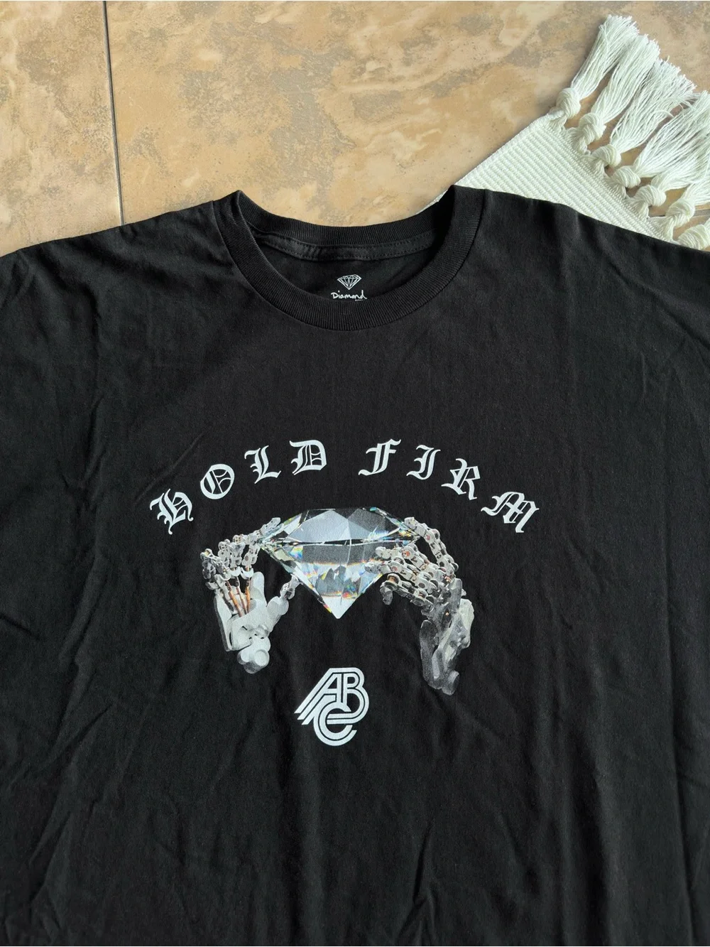 Diamond Supply Co Black Hold Firm Graphic T-Shirt